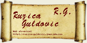 Ružica Guldović vizit kartica